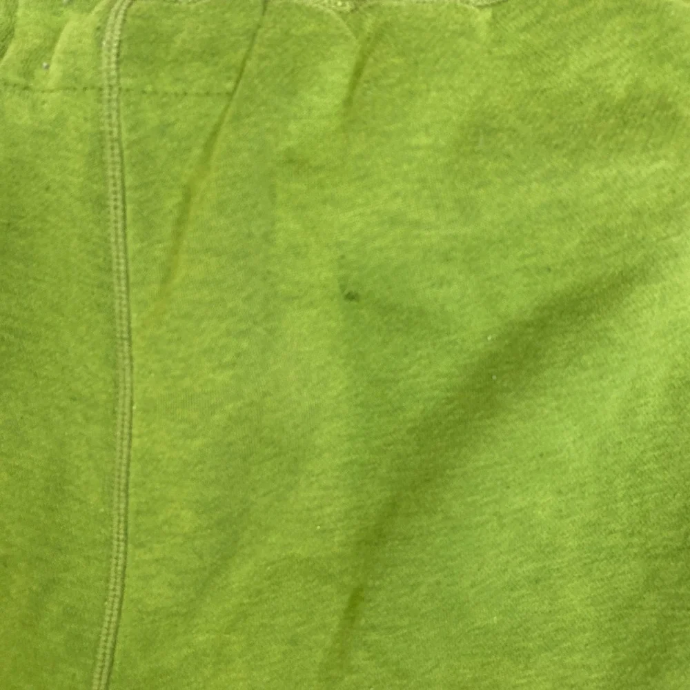 Abercrombie & Fitch Mens Y2K Sweat Shorts Green French Terry Raw Hem Large